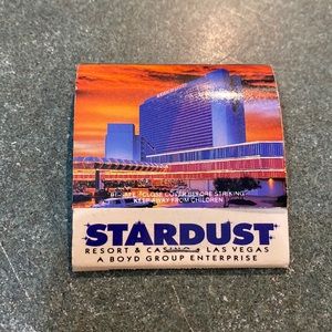 STARDUST RESRT and CASINO LAS VEGAS A BOYD GROUP ENTERPRISE matchbook BRAND NEW